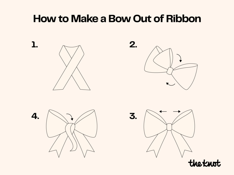 How to make a bow out of a ribbon