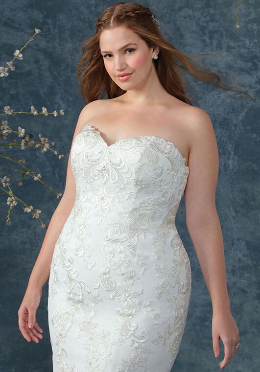 Beloved by Casablanca Bridal BL244 Lapis Mermaid Wedding Dress - 4