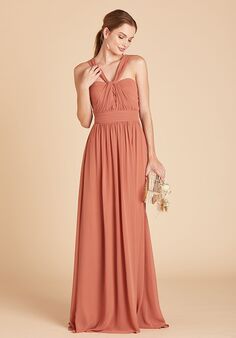 Birdy Grey Grace Convertible Dress in Terracotta Strapless Bridesmaid Dress