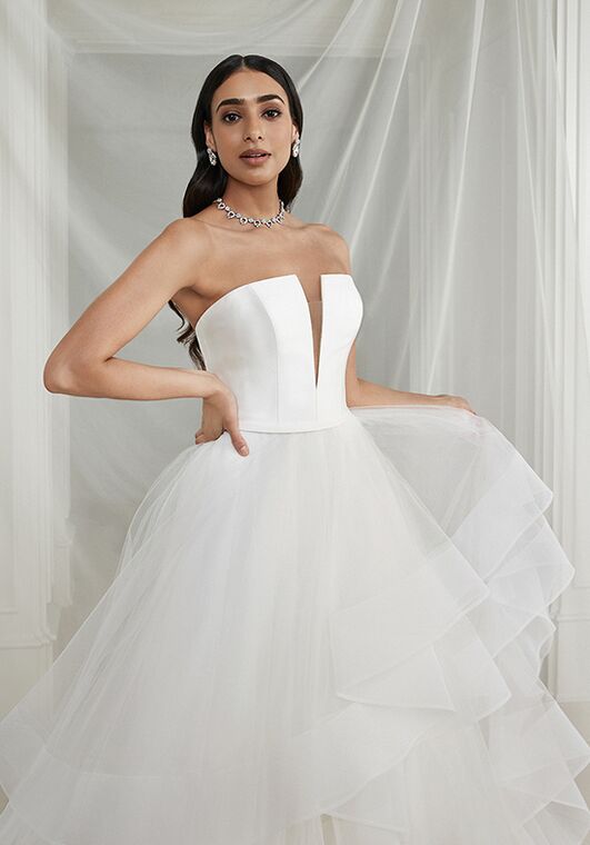 Justin Alexander Everette Ball Gown Wedding Dress - 4
