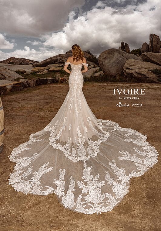 IVOIRE by KITTY CHEN AMIRA, V2213 Fit-and-Flare Wedding Dress - 2