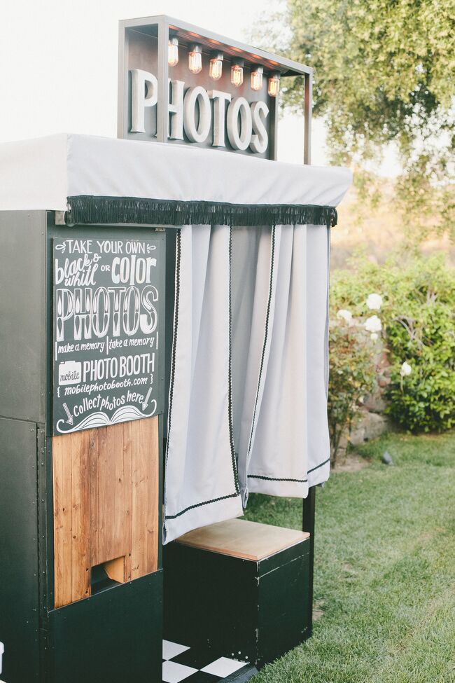 During cocktail hour and the reception, guests struck a pose at Sarah and Brendan’s vintage-inspired photo booth. The setup offered a fun way to remember the evening and was the perfect distraction when they needed to rest their dancing feet.