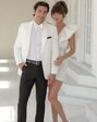 BLACKTIE NIGHT VINE Diamond White Wedding Tuxedo Ivory Tuxedo - thumbnail - 1