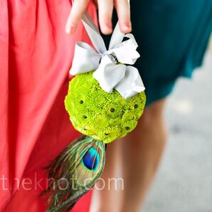 Green Flower Girl Pomander