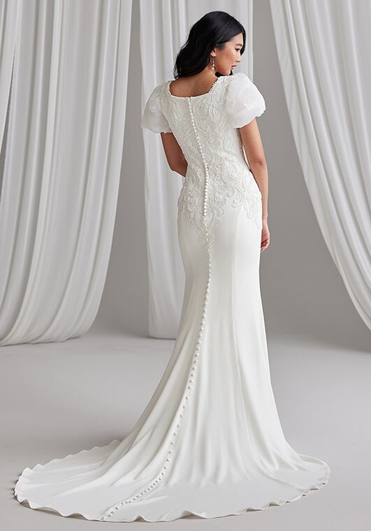 Maggie Sottero QUINCY Sheath Wedding Dress - 3