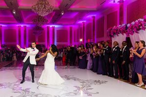 Elegant Couple Performing Lively First Dance