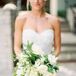 Textured Green and White Bridal Bouquet