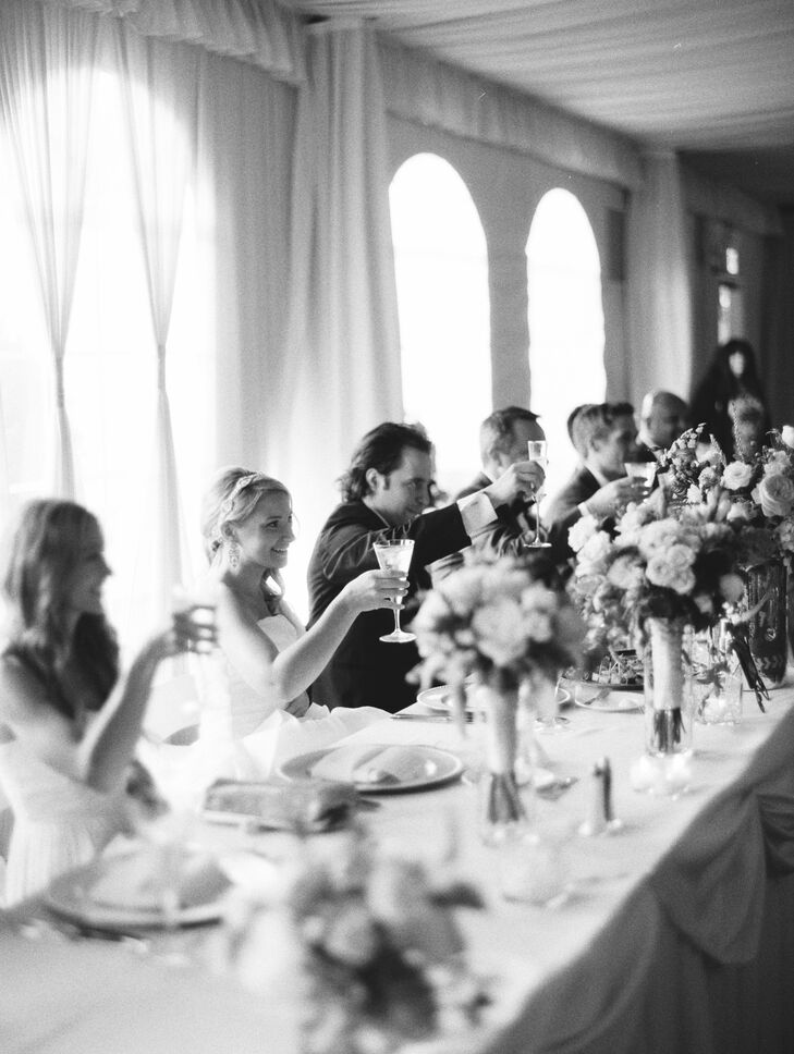 Intimate Garden-Themed Head Table at Lehmann Mansion