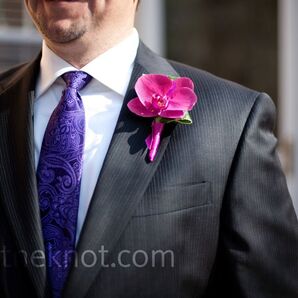 Pink Orchid Boutonniere