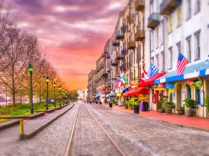 Picture of River Street Savannah Georgia