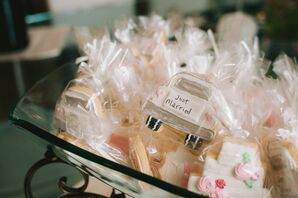 Personalized Car-Shaped Cookie Favors for Wedding in Granite Bay, California