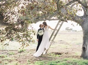 Bride and Groom at Dos Pueblos Orchid Farm