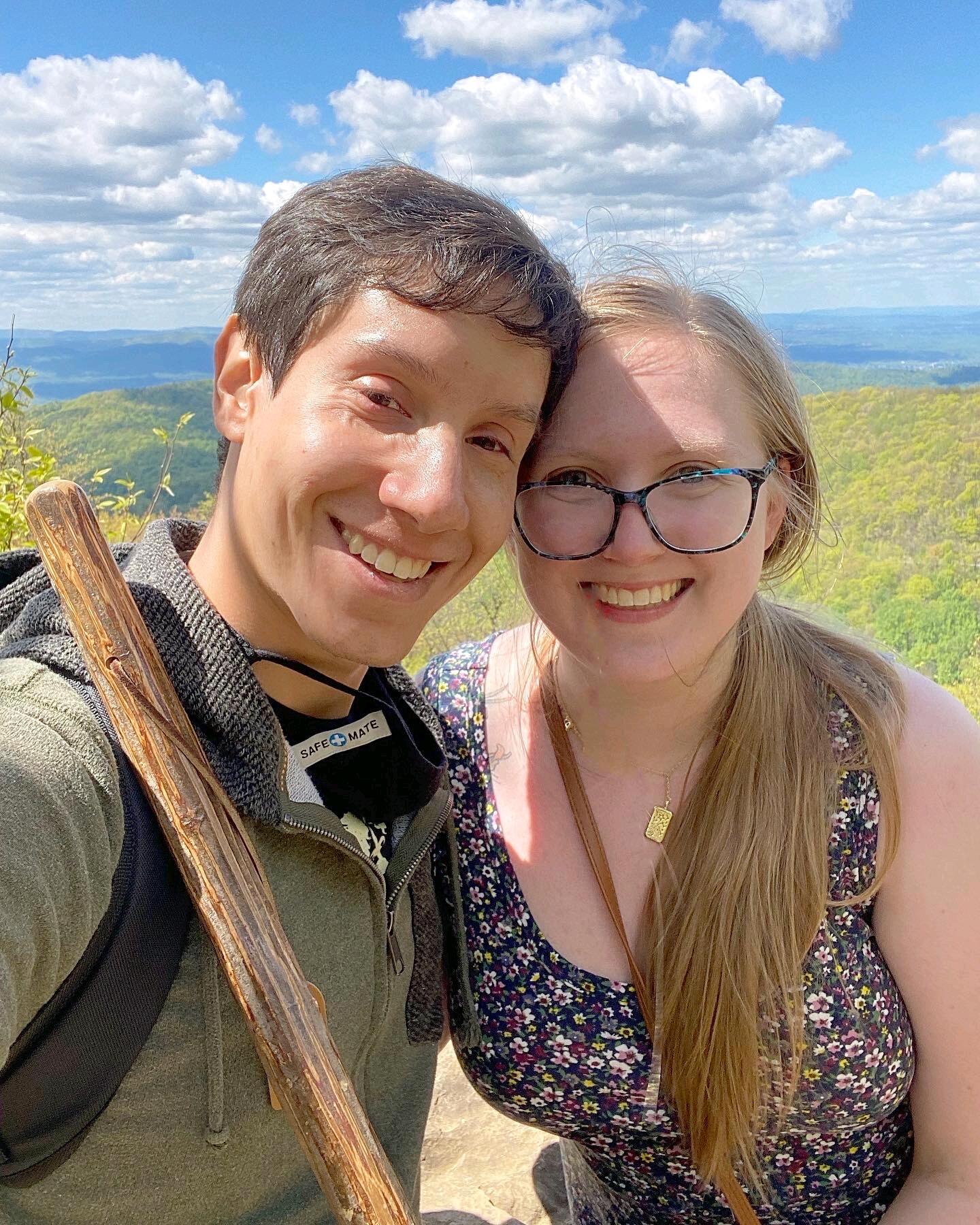 Our first hike in *warm* weather