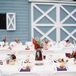 Burgundy and Gold Vase Tablescapes