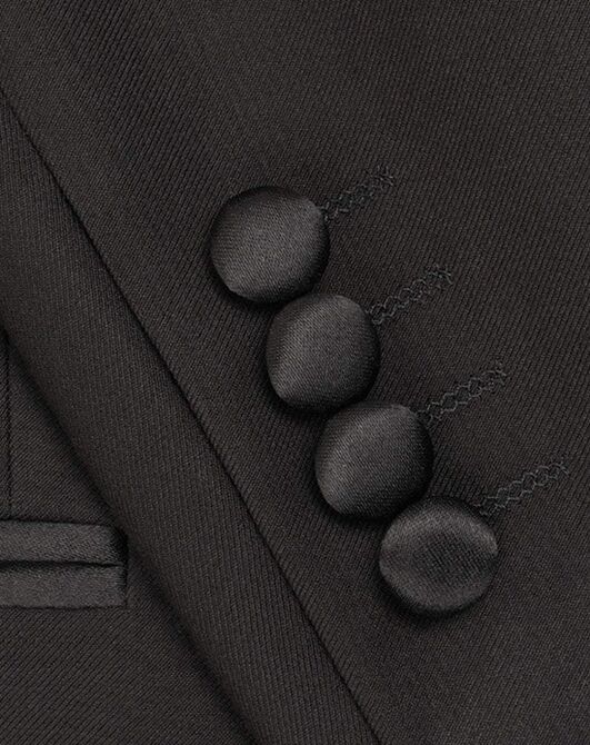 BLACKTIE EDWARD Black Tailcoat Wedding Tuxedo Black Tuxedo - 5