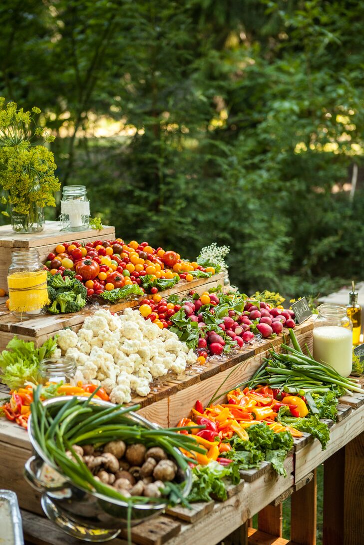 Fresh Vegetable Spread at Reception