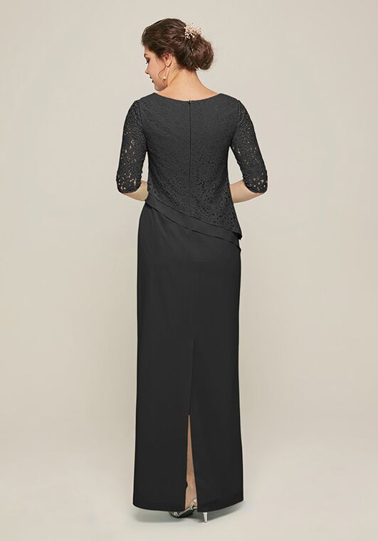 AW Bridal AW Paige Dress Black Mother Of The Bride Dress - 3