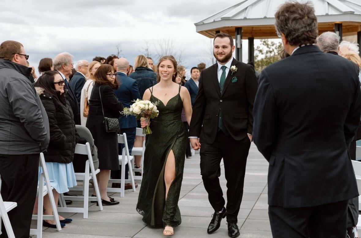 Our first time walking down the aisle together was at Meghan’s wedding… all the while knowing our turn would be coming soon!