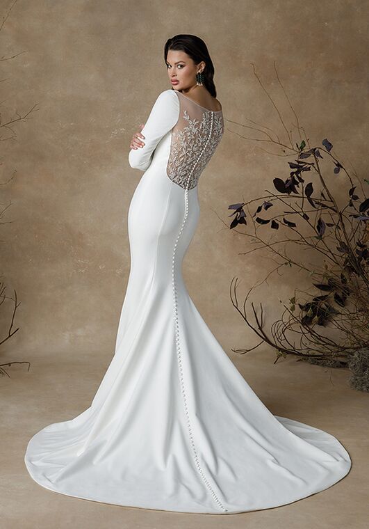 Justin Alexander Gemma Fit-and-Flare Wedding Dress - 4