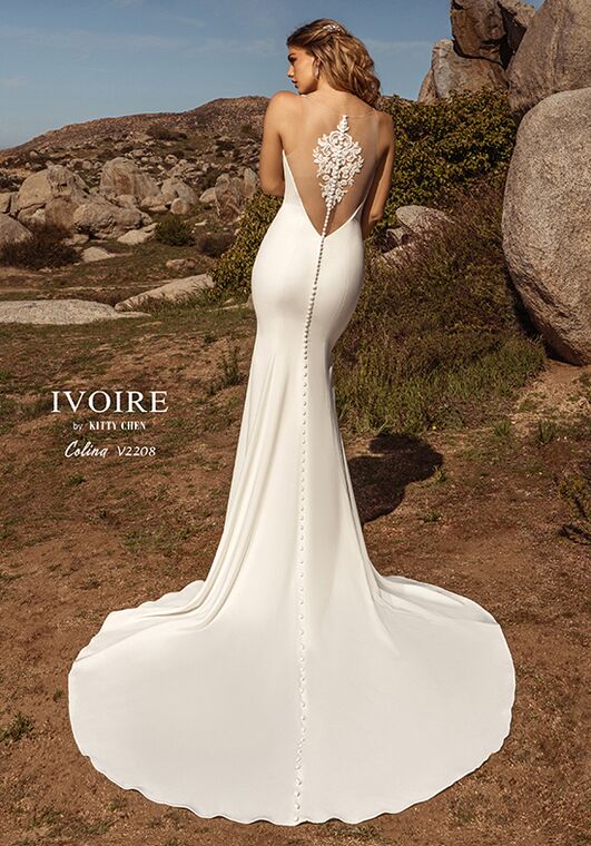 IVOIRE by KITTY CHEN COLINA, V2208 Sheath Wedding Dress - 5