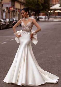 Carfelli Glamorous Fit-and-Flare Wedding Dress