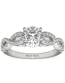 Blue Nile Round Cut Engagement Ring
