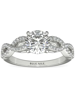 Blue Nile Round Cut Engagement Ring