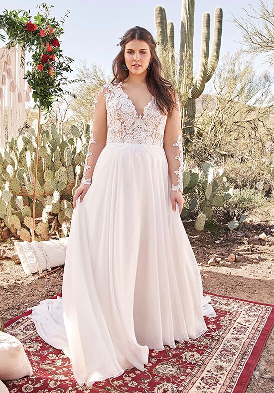 Lillian West 6422 A-Line Wedding Dress - 1