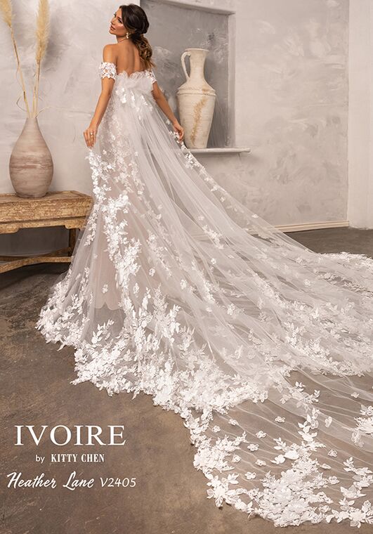 IVOIRE by KITTY CHEN HEATHER LANE, V2405 Fit-and-Flare Wedding Dress - 4