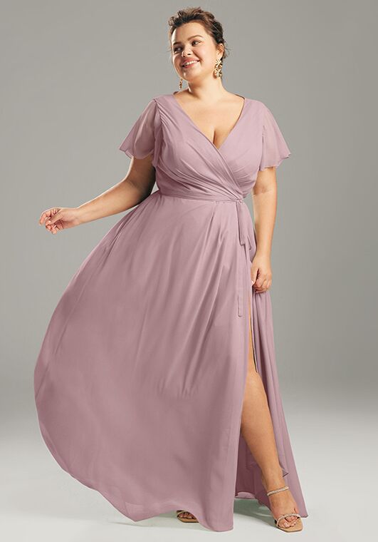 AW Bridal AW Ellison Dress V-Neck Bridesmaid Dress - 4