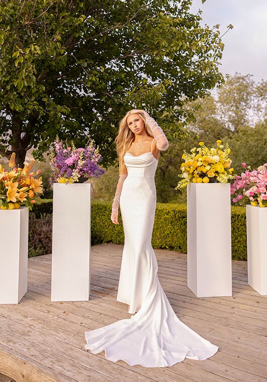 Stella York 7831 Column Wedding Dress - 4