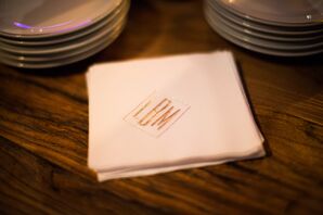 Gold Monogrammed Napkins