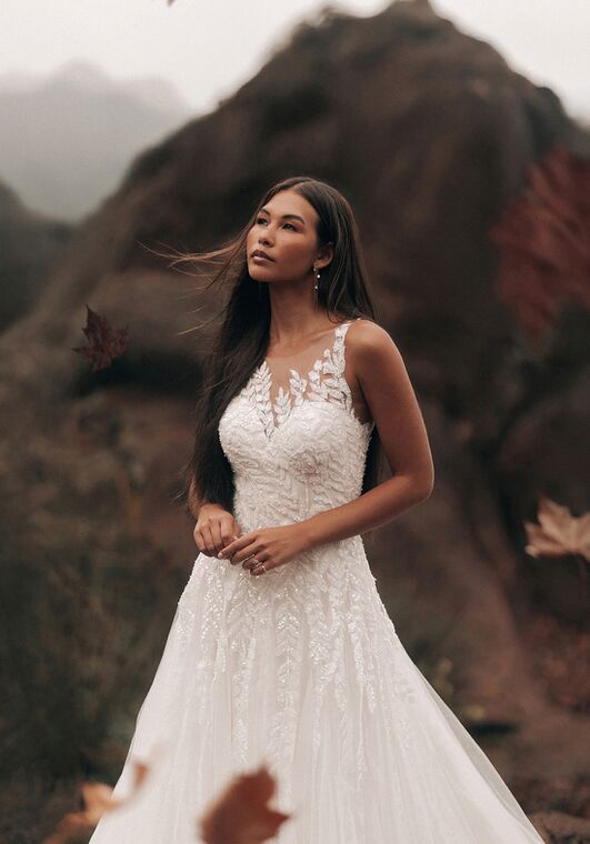 Disney Fairy Tale Weddings Pocahontas - D435 A-Line Wedding Dress - 2