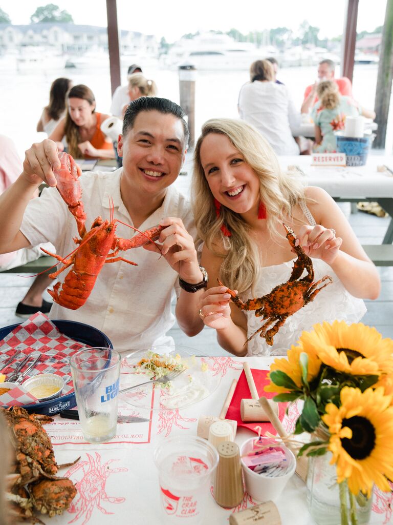seafood boil rehearsal dinner