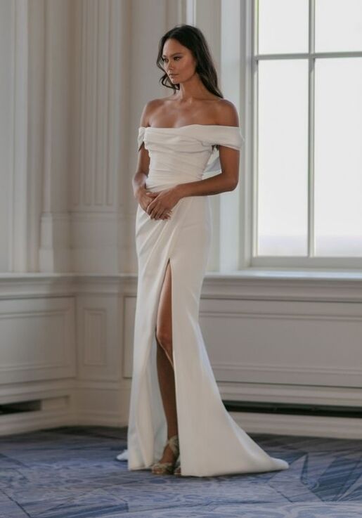 INES DI SANTO Fall 2022 - Nera Trumpet Wedding Dress - 2