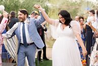 For their vibrant wedding in Palm Springs, Roey Mizrahi (33 and a Wedding Planner and Event Designer) and David Tenenholtz (36 and a Digital Archivist