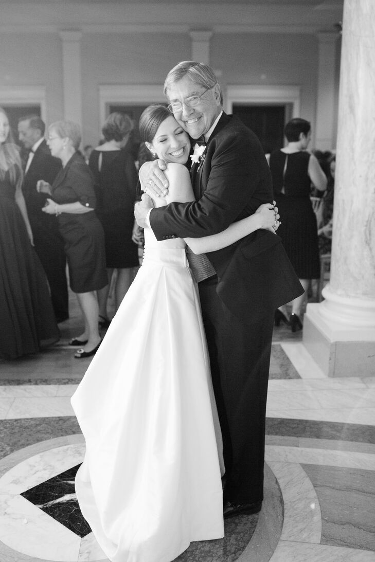 Beaming Bride Sharing a Moment with Her Father