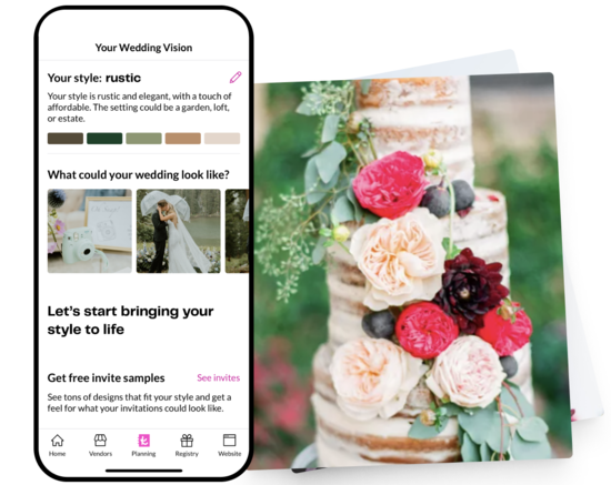 Find Your Wedding Style on The Knot App