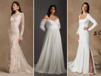 Three fall wedding dresses