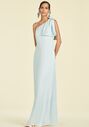Sachin & Babi Chelsea Gown - Ice Blue One Shoulder Bridesmaid Dress - thumbnail - 3