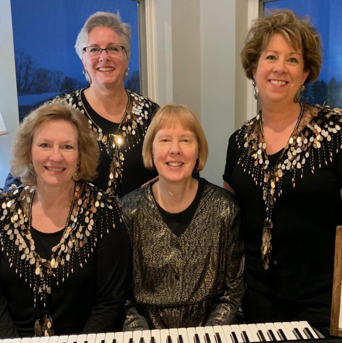 Lisa Hanna (mother to Bride), Kristin Hanna (aunt to Bride) , JoAnn Prehn (family friend to Bride) and Karen Erickson (family friend of Bride)