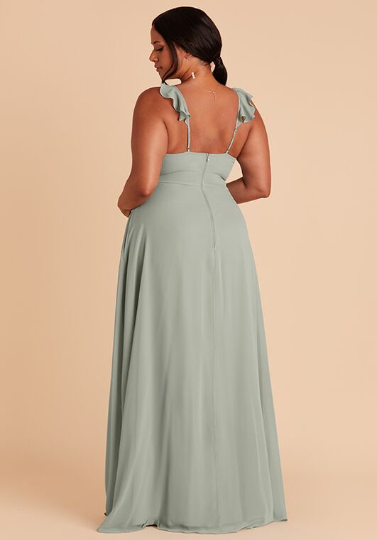 Birdy Adelle in Chiffon Sage Bridesmaid Dress | The Knot