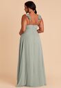 Birdy Grey Adelle Dress in Chiffon Sage V-Neck Bridesmaid Dress - thumbnail - 4