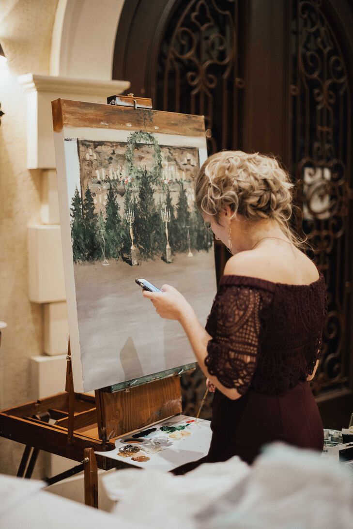Live Artist at Wedding Reception
