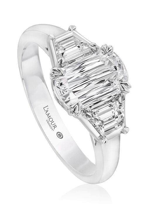 Christopher Designs Elegant Emerald, Oval Cut Engagement Ring - 1