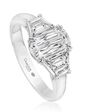 Christopher Designs Elegant Emerald, Oval Cut Engagement Ring - thumbnail - 1