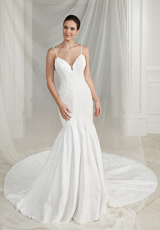 Justin Alexander Egan Fit-and-Flare Wedding Dress - 1