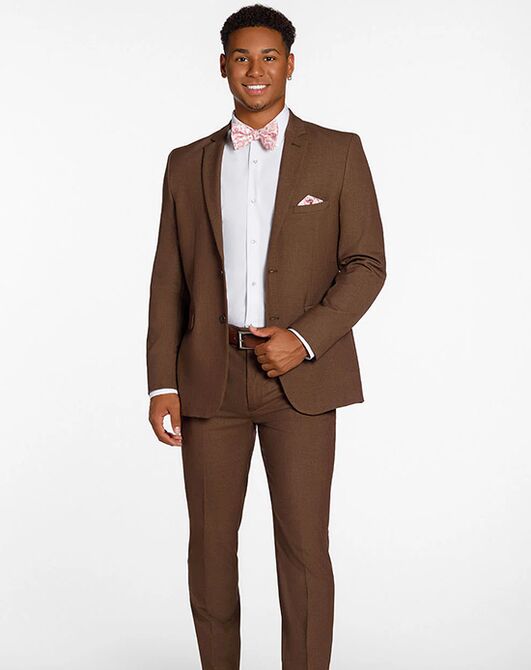 BLACKTIE METRO Cocoa Wedding Suit Brown Tuxedo - 4