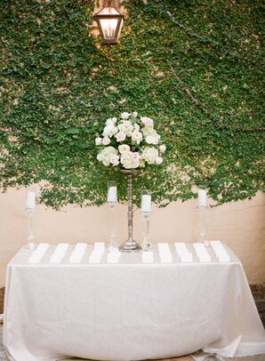 Elegant Escort Card Table
