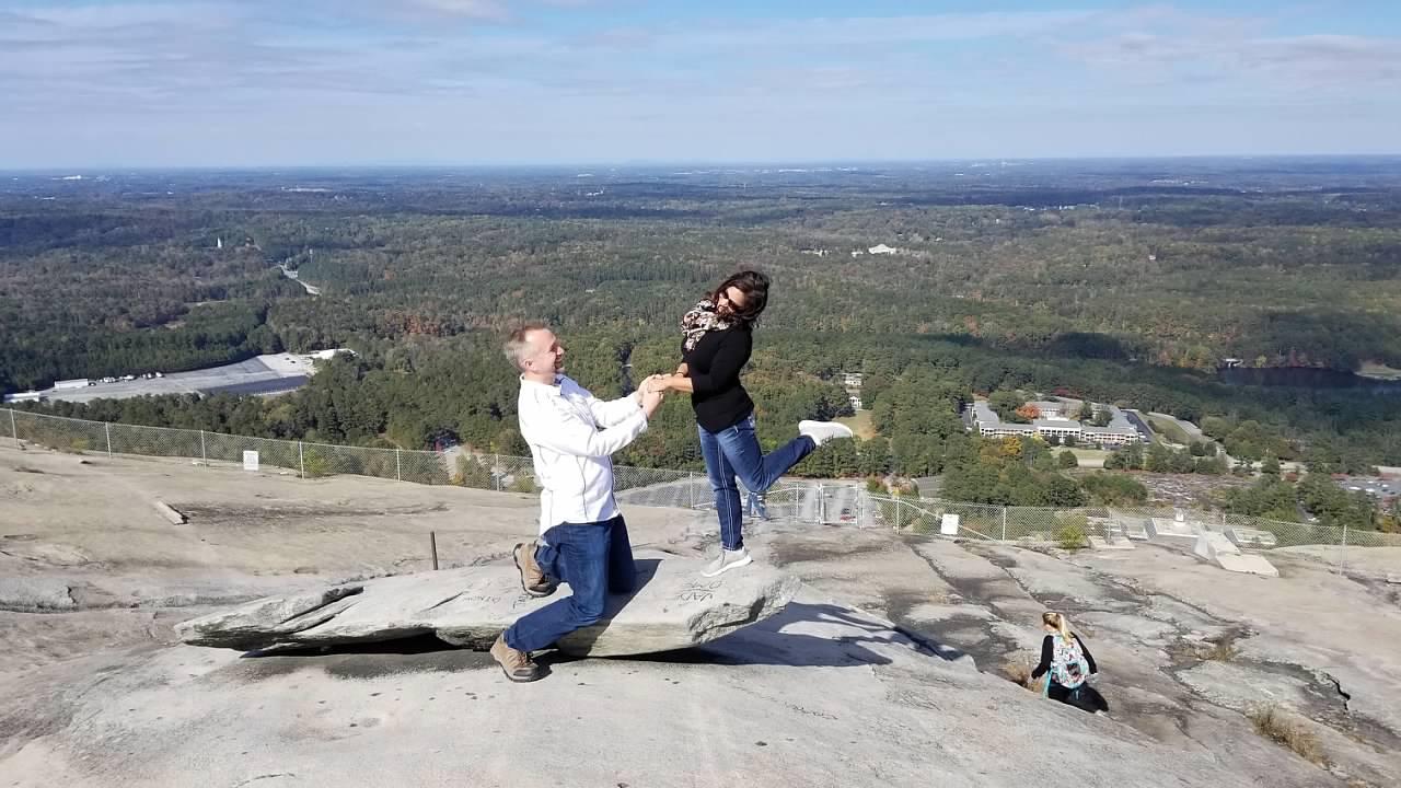 Picture of Getting down on one knee!